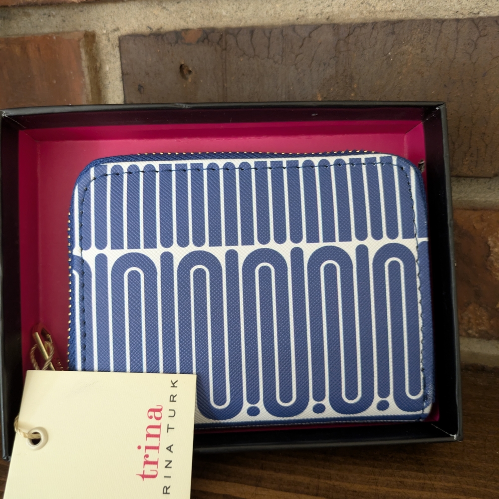 Trina Turk Blue and White Wallet - Picture 8 of 10